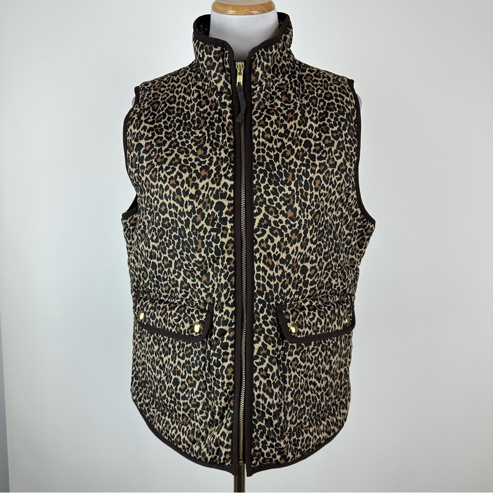 J. Crew Factory Animal Print Vest Size Medium